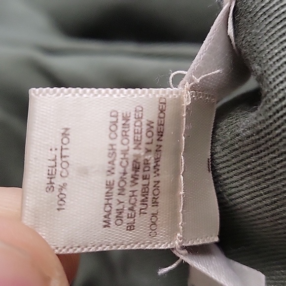 LOFT Outlet Womens Green Utility/ Cargo Hooded Jacket 100% Cotton Size M - Picture 11 of 12